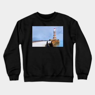 Roker Pier and Lighthouse, Sunderland, North East England Crewneck Sweatshirt